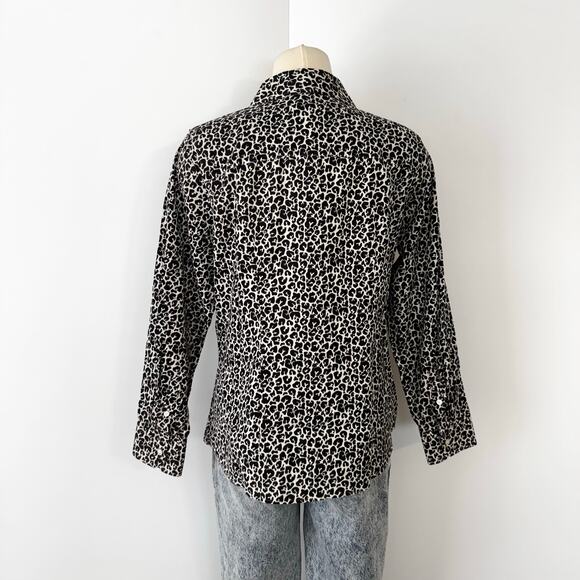 Talbots Wrinkle-Resistant Button Up Long Sleeve Shirt Top Stretch 14WP NWT - Picture 6 of 11